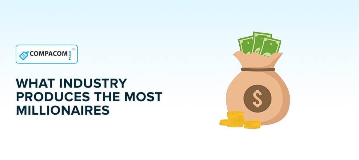 What industry produces the most millionaires?