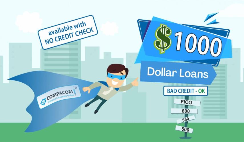 Apply online to get $1000 loan even with bad credit.