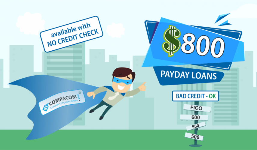 Get up to $800 today from the most reliable direct lenders online or in-store near you. Available for bad credit, quick and easy funds.