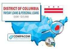 Short or Long-Term Unsecured Installment Loans in Washington, DC (District of Columbia)