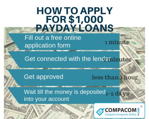 $1000 Payday Loans apply online