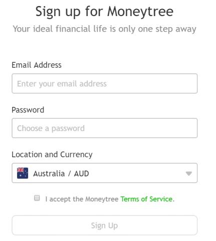 moneytree sign up
